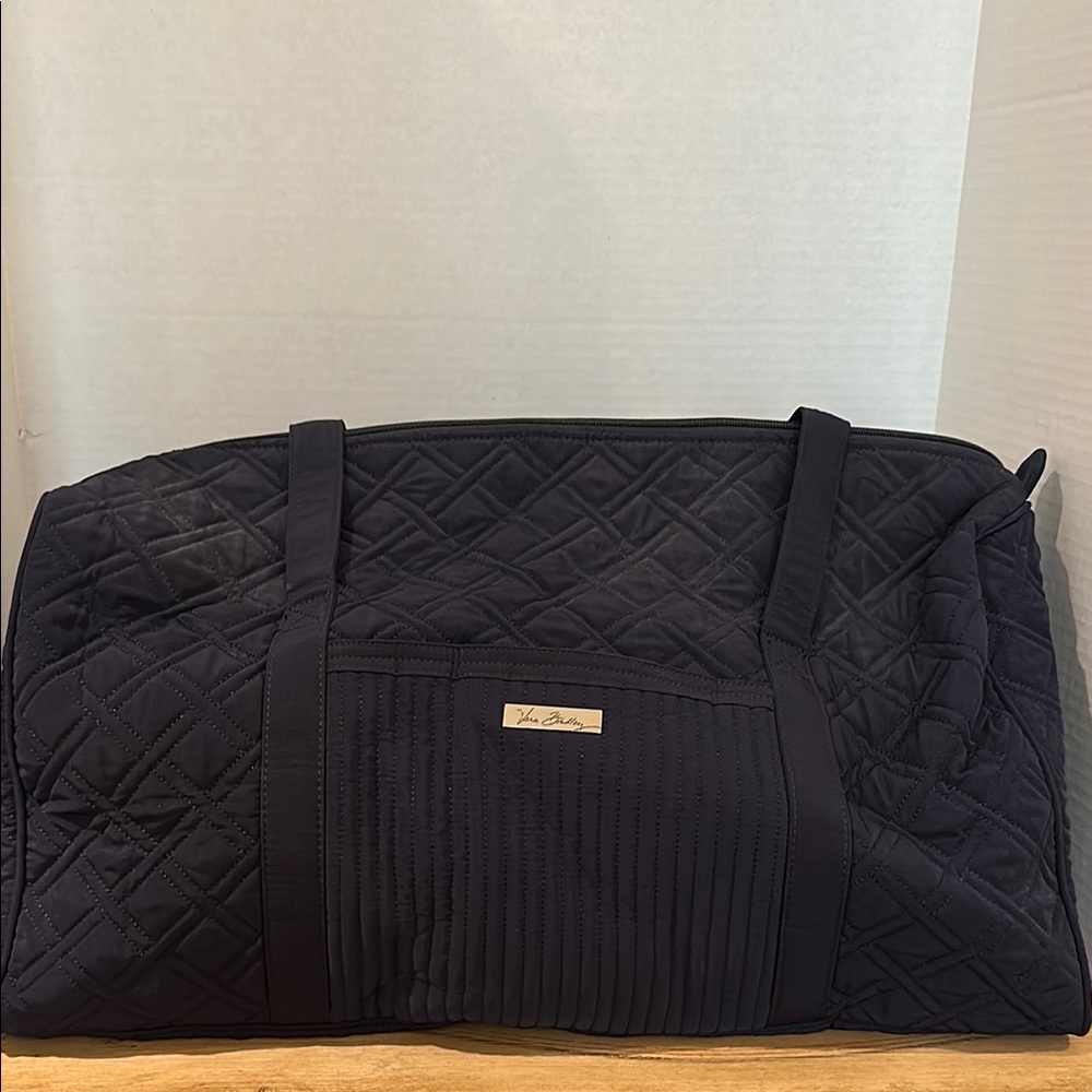 Vera Bradley Black Quilted Duffle Travel Bag